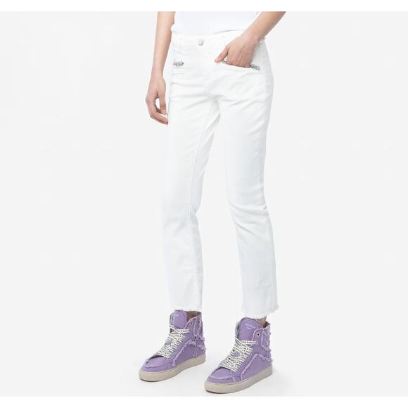 ZADIG & VOLTAIRE High Flash Canvas Sneakers in Boomerang Purple - Size 10 - NIB - Picture 12 of 16